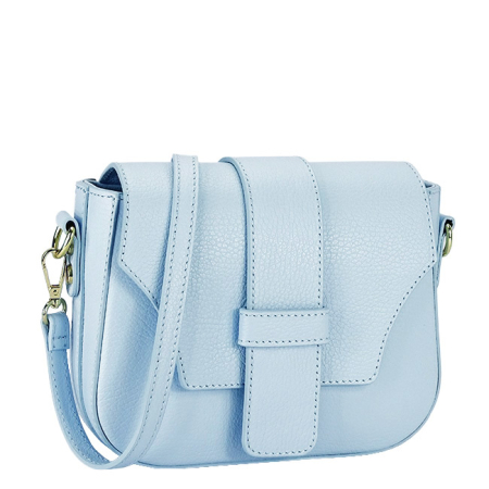 Genti mici - Geanta medie albastru deschis din piele naturala B-2031 127