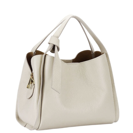 Accesorii - Geanta medie bej din piele naturala B-8905 128