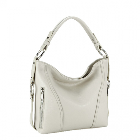 Femei - Geanta dama casual din piele naturala B-8931 124 Crem