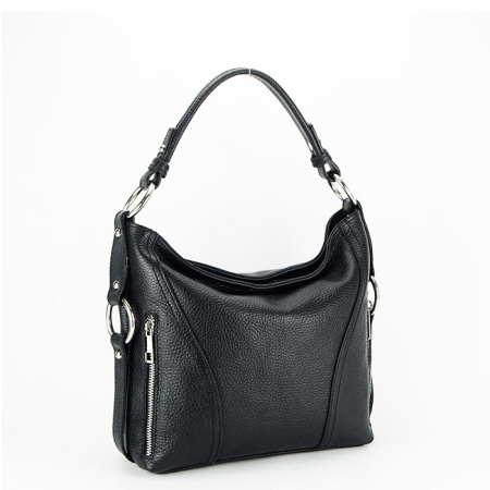 Femei - Geanta dama casual din piele naturala B-8931 124 Negru