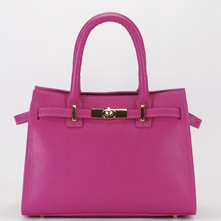 Nők - Fukszia valódi bőr közepes táska 1727 122