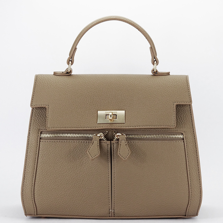 Posete - Geanta medie maro taupe Diana&CO B-DHJ823-2 17