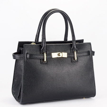 Femei - Geanta din piele naturala office/casual B-1727 122, Negru