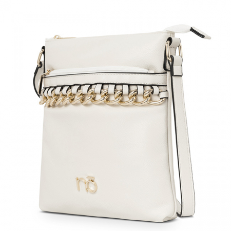 Femei - Geanta casual crossbody B-R0190-C000 M0 Alb