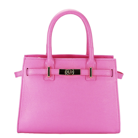 Nők - Bonbonrózsaszín valódi bőr táska 727 122