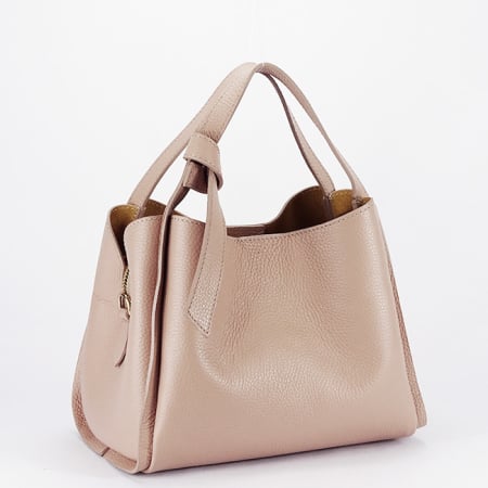Femei - Geanta din piele naturala roz B-8905 128