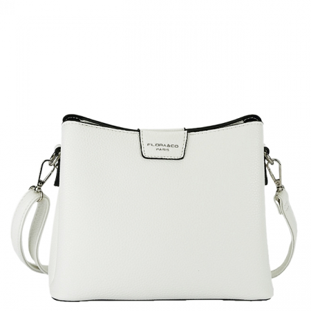 Táskák - Fehér Flora&Co Paris kistáska F2548 14