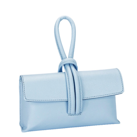 Clutch - Geanta mica albastru deschis din piele naturala B-1732 123