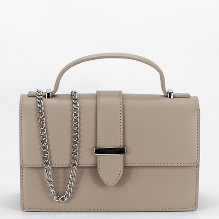 Accesorii - Geanta bej cu bareta tip lant Flora&CO Paris B-F8566 14