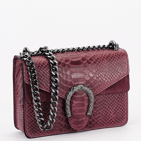 Femei - Geanta mica bordo din piele naturala B-8936 120