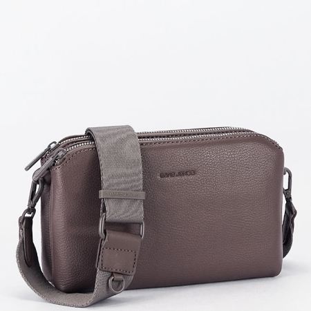 Nők - David Jones sötétbarna crossbody táska CM6905-1 15