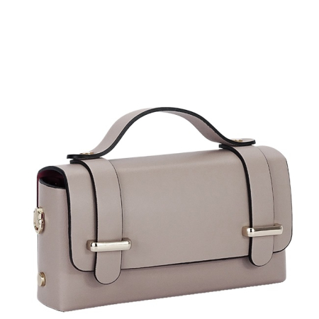 Clutch - Geanta mica nude din piele naturala B-1870 06