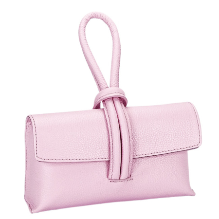 Clutch - Geanta mica roz din piele naturala B-1732 123