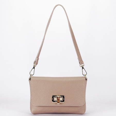 Clutch - Geanta mica roz din piele naturala  B-2052 06