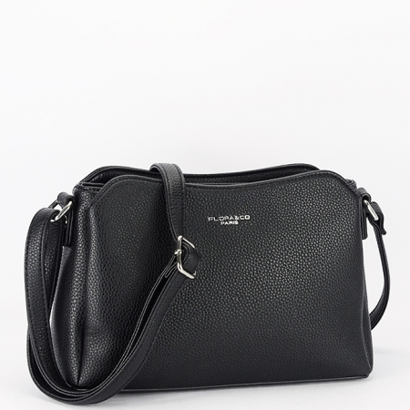 Posete - Geanta neagra casual Flora&CO Paris B-F2516 M9