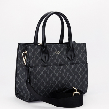 Táskák - Fekete Acacia Paris mintás táska G-24254 12
