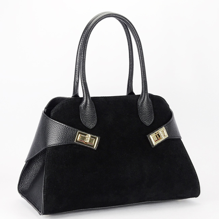 Posete - Geanta neagra din piele naturala B-1895 130