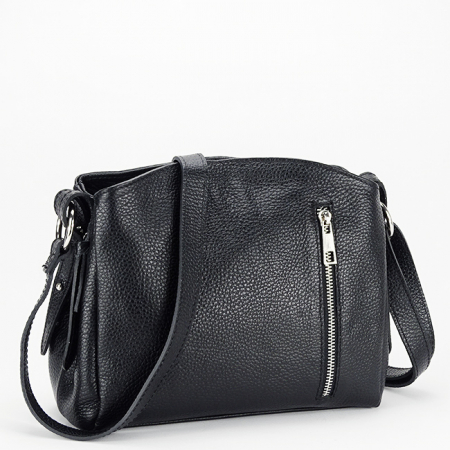 Femei - Geanta neagra din piele naturala B-8923 123