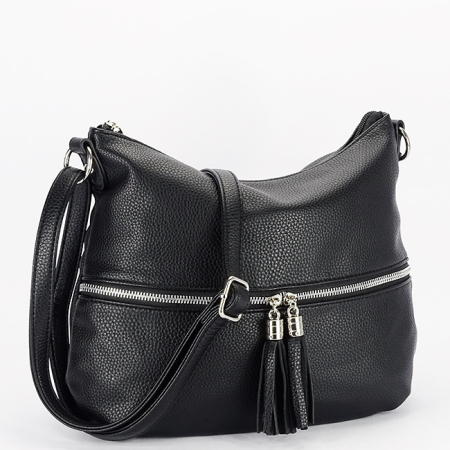 Accesorii - Geanta neagra de umar Flora&CO B-H9046 M6