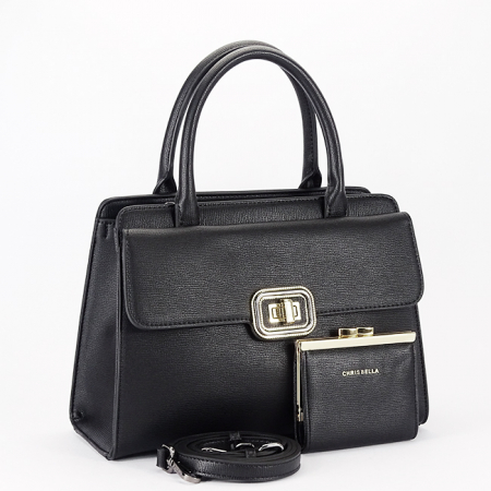 Femei - Geanta neagra Premium CHRIS BELLA B-CB2425-2 13