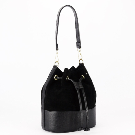 Femei - Geanta neagra tip sac din piele naturala B-1313 M9