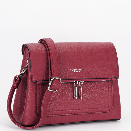 Femei - Geanta rosu inchis casual Flora&CO Paris B-H6922 126