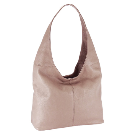Posete - Geanta shopper din piele naturala roz B-8924 127