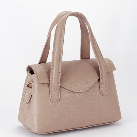 Genti piele - Geanta roz din piele naturala B-2040 130