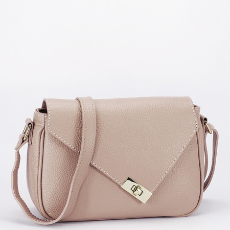 Genti mici - Geanta roz din piele naturala B-8911 128