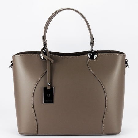 Nők - Taupe valódi bőr táska 1424A 125