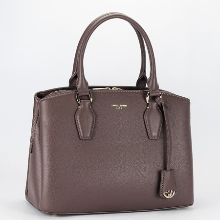 Posete - Sötét taupe nagy David Jones táska CM7252-2 16