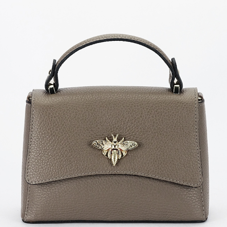 Nők - Taupe kis méretű bőrtáska 1523 120