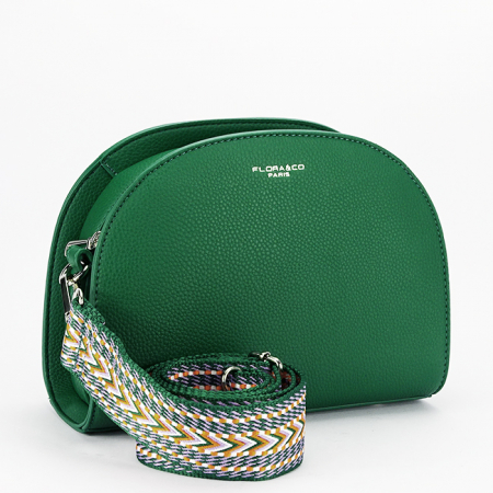 Femei - Geanta dama semirotunda B-H3688 14, Verde