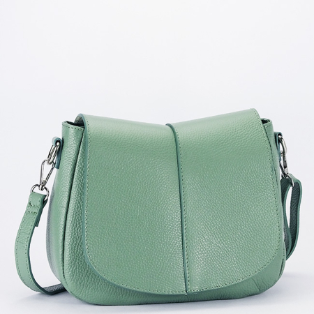 Genti mici - Geanta din piele naturala verde menta B-8960 123