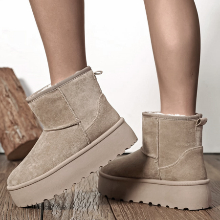 Noutati - Ghete kaki deshis imblanite cu talpa groasa B-LT33-45 111