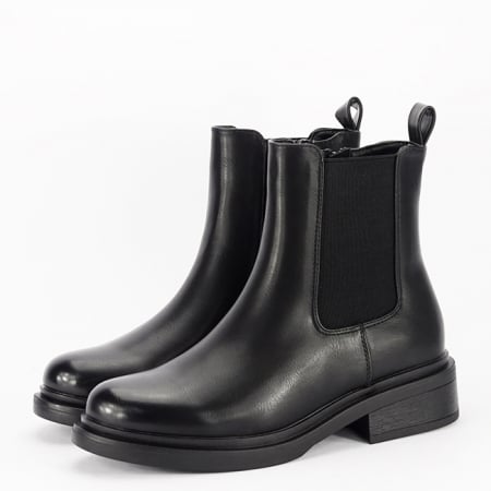 Ghete - Ghete dama casual B-YT009 112, Negru