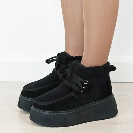 Noutati - Ghete negre imblanite B-25815 115