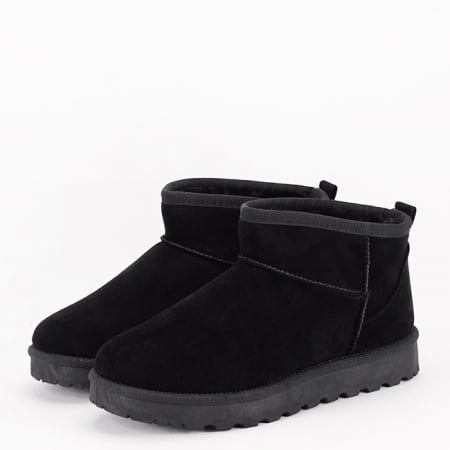 Femei - Ghete dama casual imblanite B-88-155 112, Negru