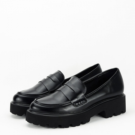 Mocasini si balerini - Mocasini dama office/casual B-H8-359 M2, Negru