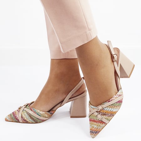 Femei - Pantofi eleganti cu model impletit B-YK-1817 04