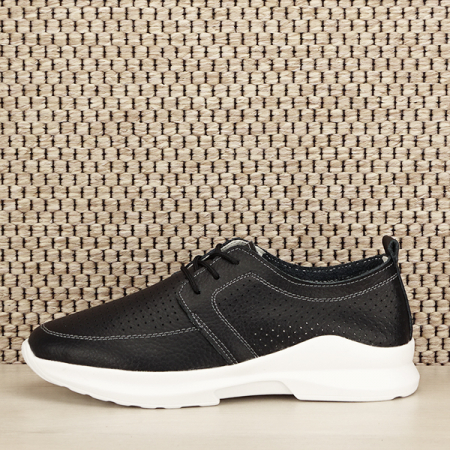 Incaltamine primavara-vara piele - Pantofi piele naturala Angela negri M4