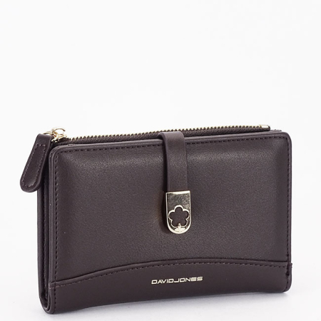 Portofele - Portofel cafeniu David Jones Paris B-P140-003H 07