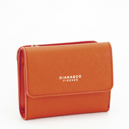 Pénztárcák - DIANA&CO kis méretű pénztárca, DFX3492-12 M0 Narancssárga