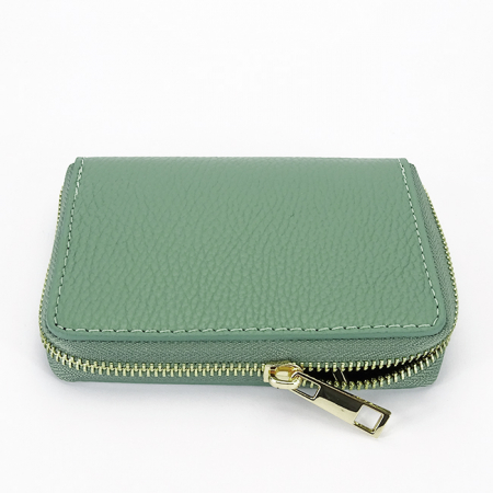 Portofele - Portofel dama din piele naturala B-8912 07, Verde menta