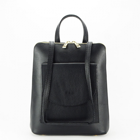 Rucsacuri - Rucsac 2 in 1 din piele naturala B-8933 122 Negru