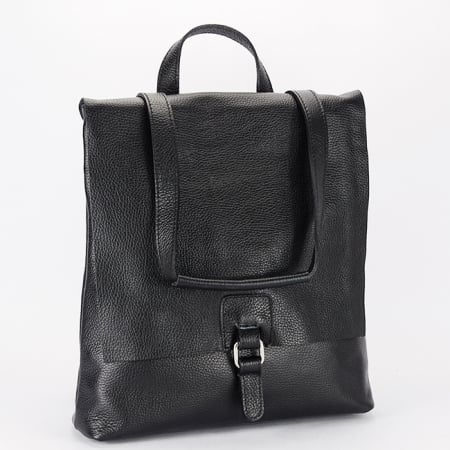 Rucsacuri - Rucsac 2 in 1 negru din piele naturala B-5974-28 M11