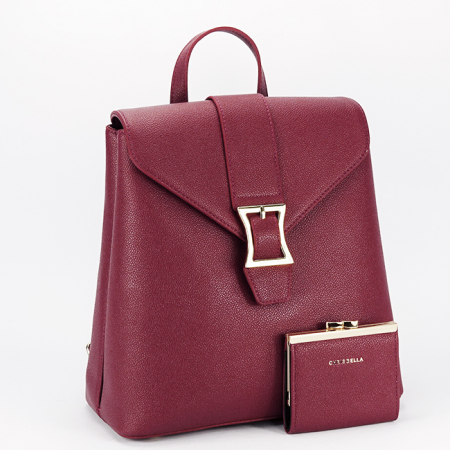 Rucsacuri - Rucsac Premium Chris Bella B-CB2423-3 M2, Burgundy