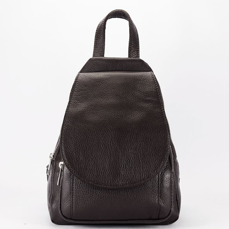 Rucsacuri - Kávébarna bőrhátizsák 8906 122