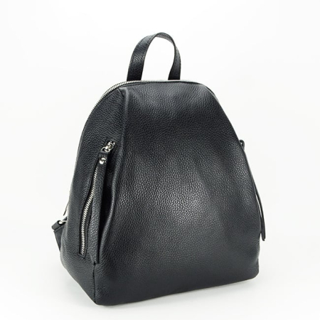 Noutati - Rucsac negru din piele naturala B-1506 121