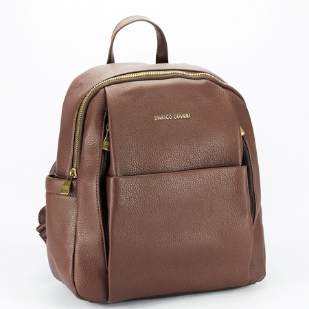 Femei - Rucsac casual Enrico Coveri B-7024 18, Cognac